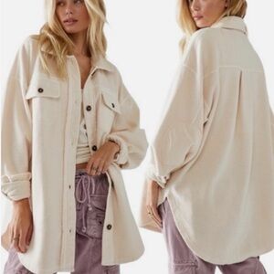 Free People Ruby Button Oversized Shacket
